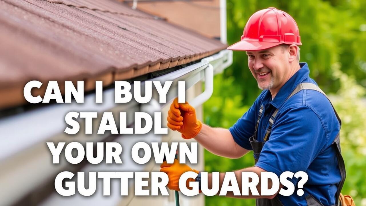 Can I buy and install my own gutter guards?