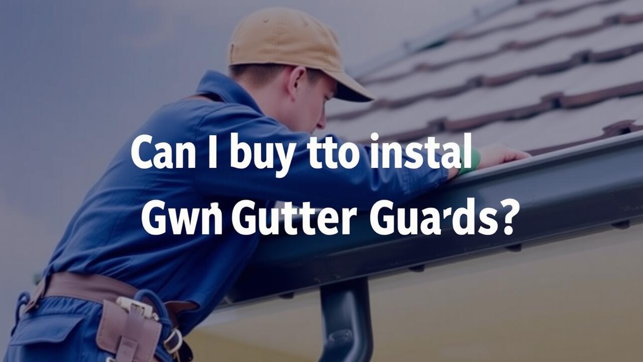 Can I buy and install my own gutter guards?