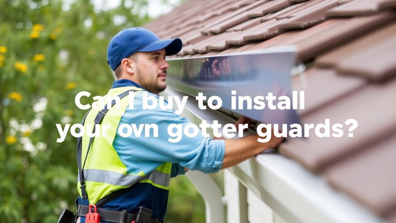 Can I buy and install my own gutter guards?