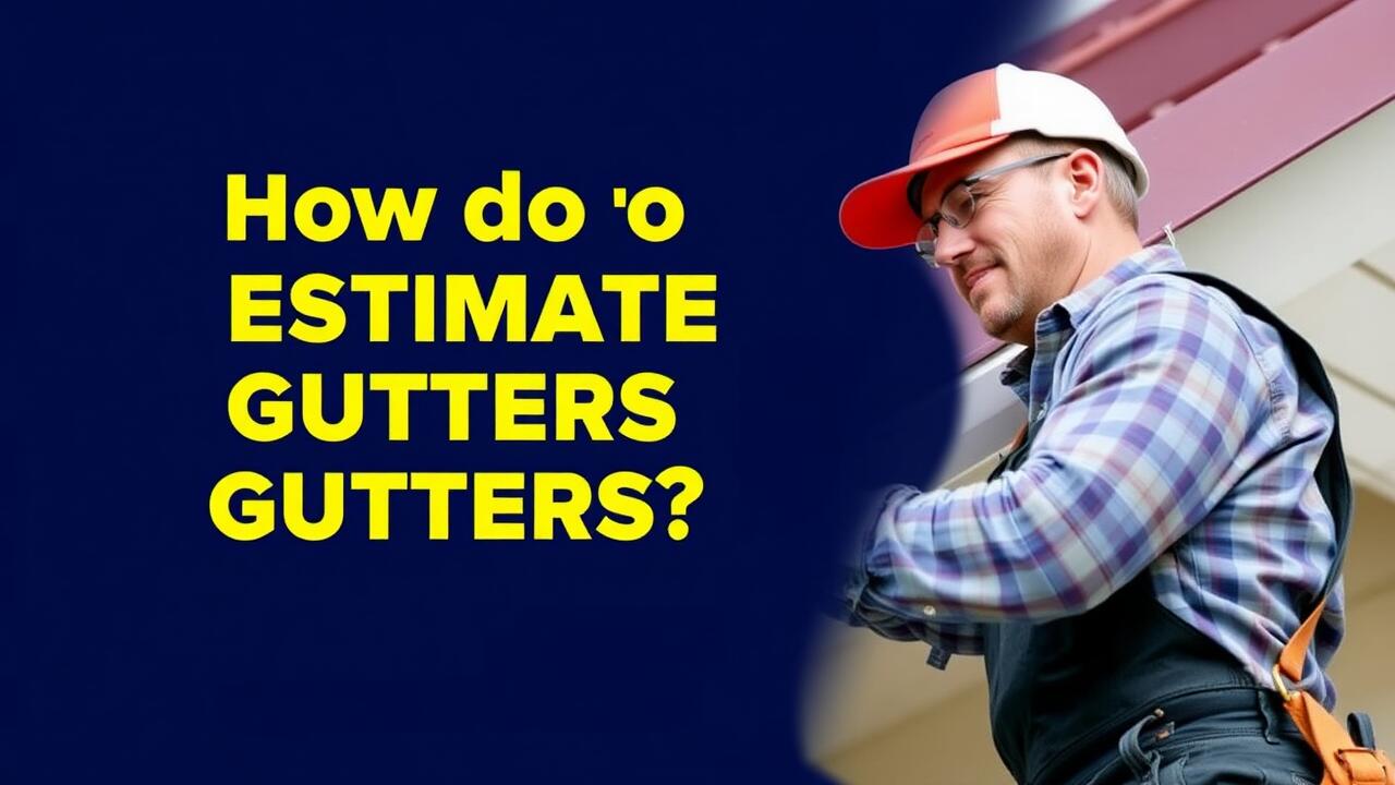 How do you estimate gutters?