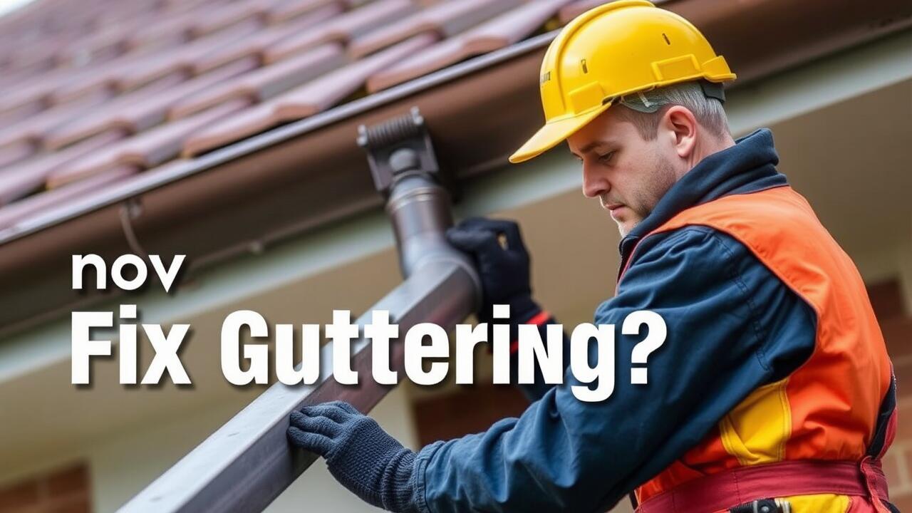 How do you fix guttering?