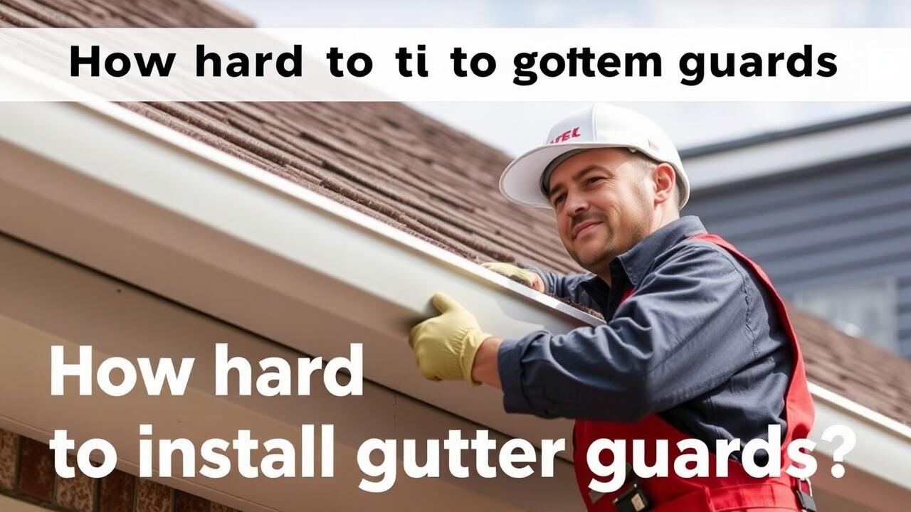 How hard is it to install gutter guards?