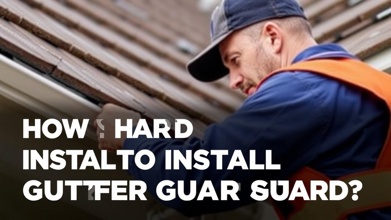 How hard is it to install gutter guards?