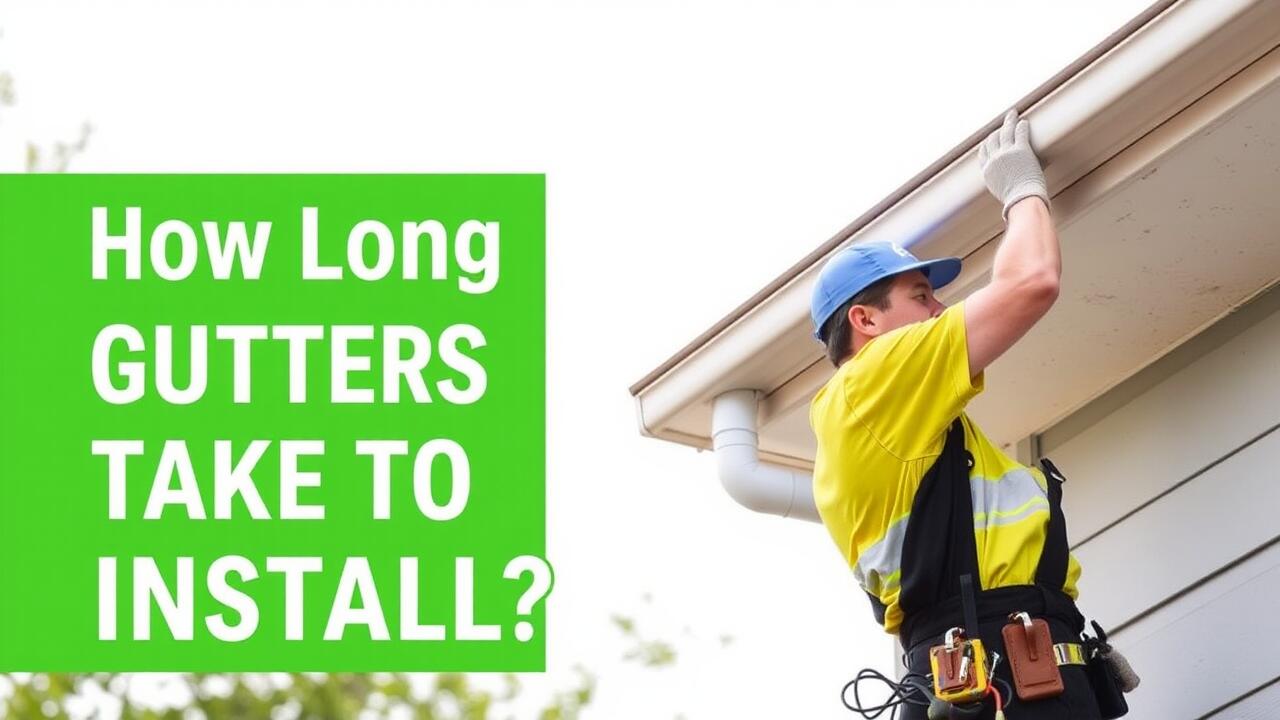 How long do gutters take to install?