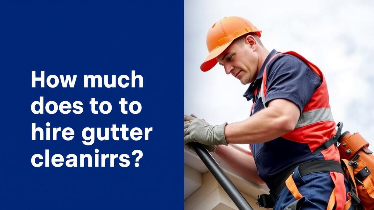 How much does it cost to hire gutter cleaners?