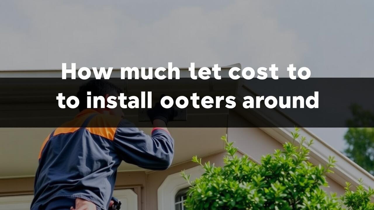 How much does it cost to install gutters around a house?