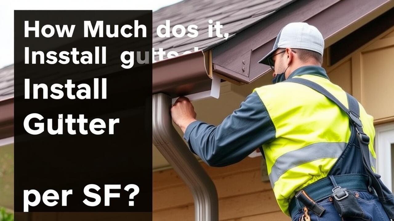 How much does it cost to install gutters per SF?