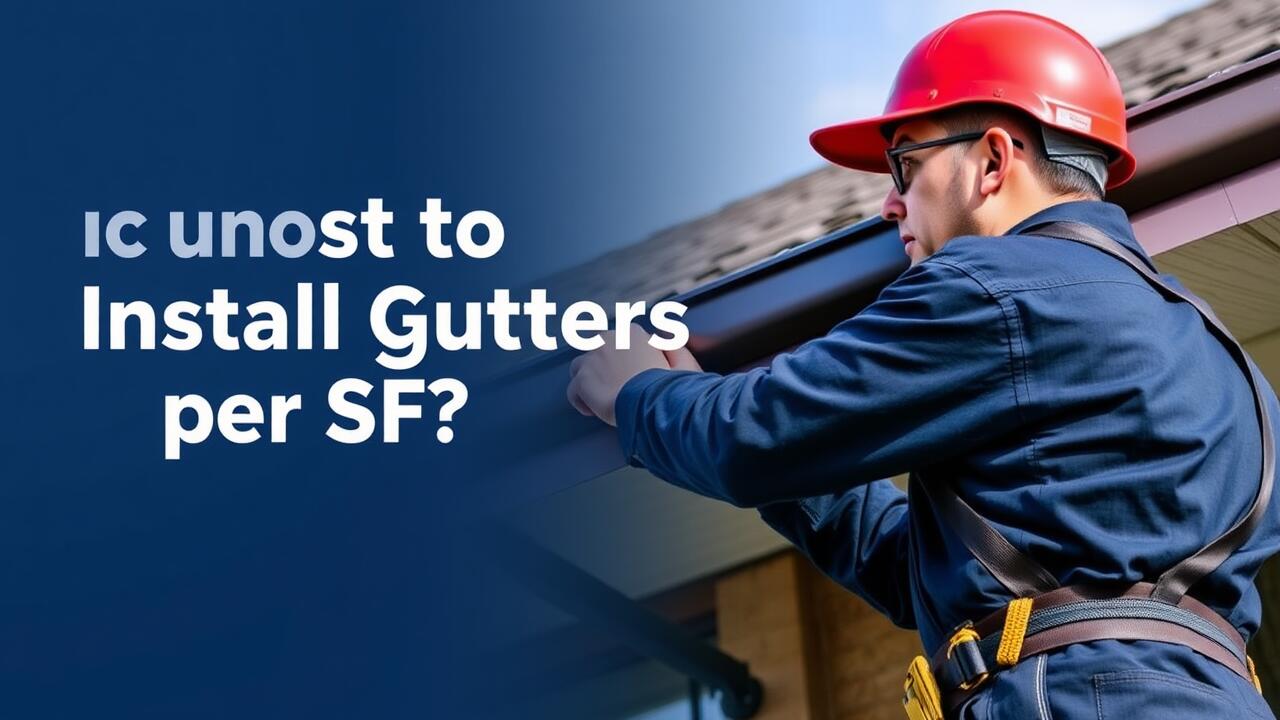 How much does it cost to install gutters per SF?