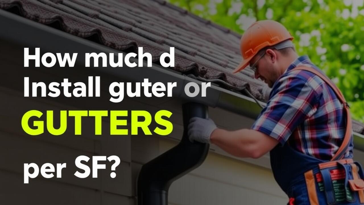 How much does it cost to install gutters per SF?