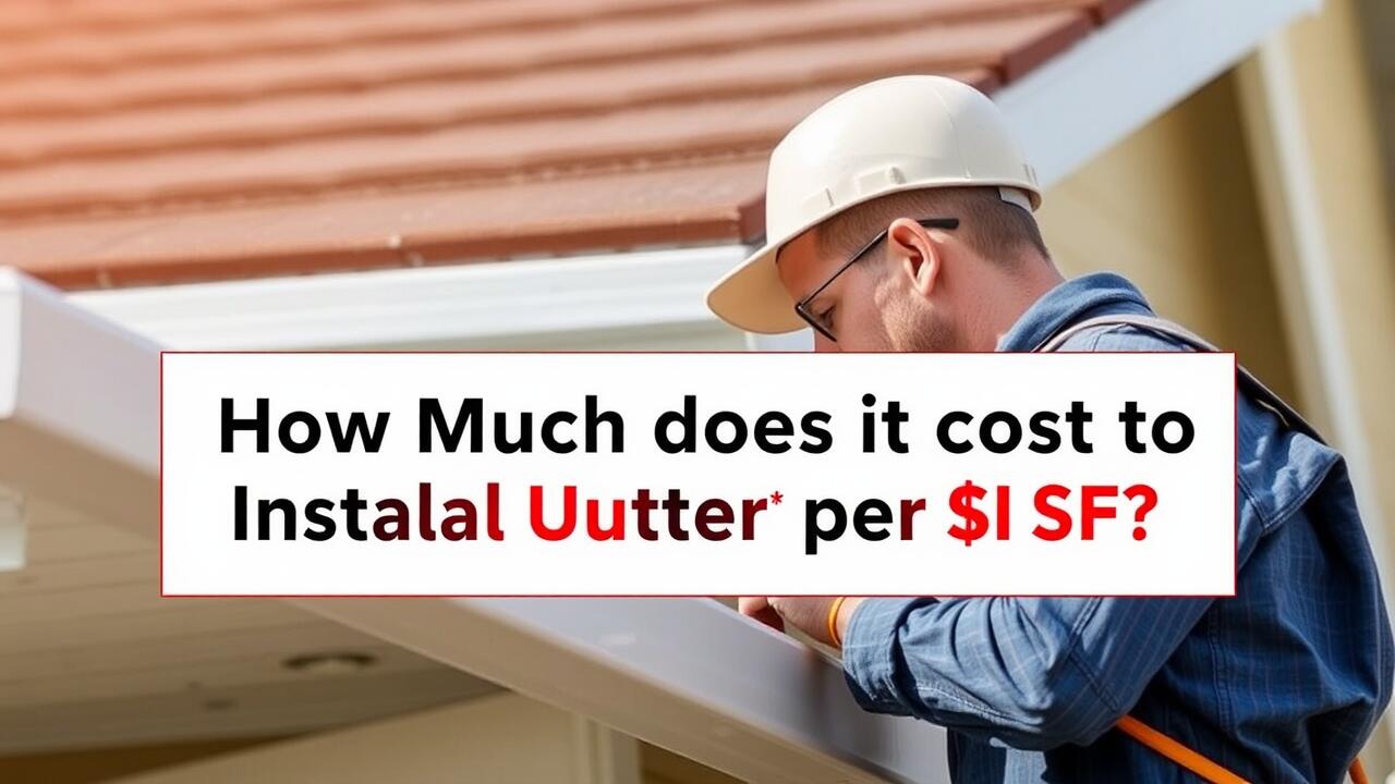 How much does it cost to install gutters per SF?