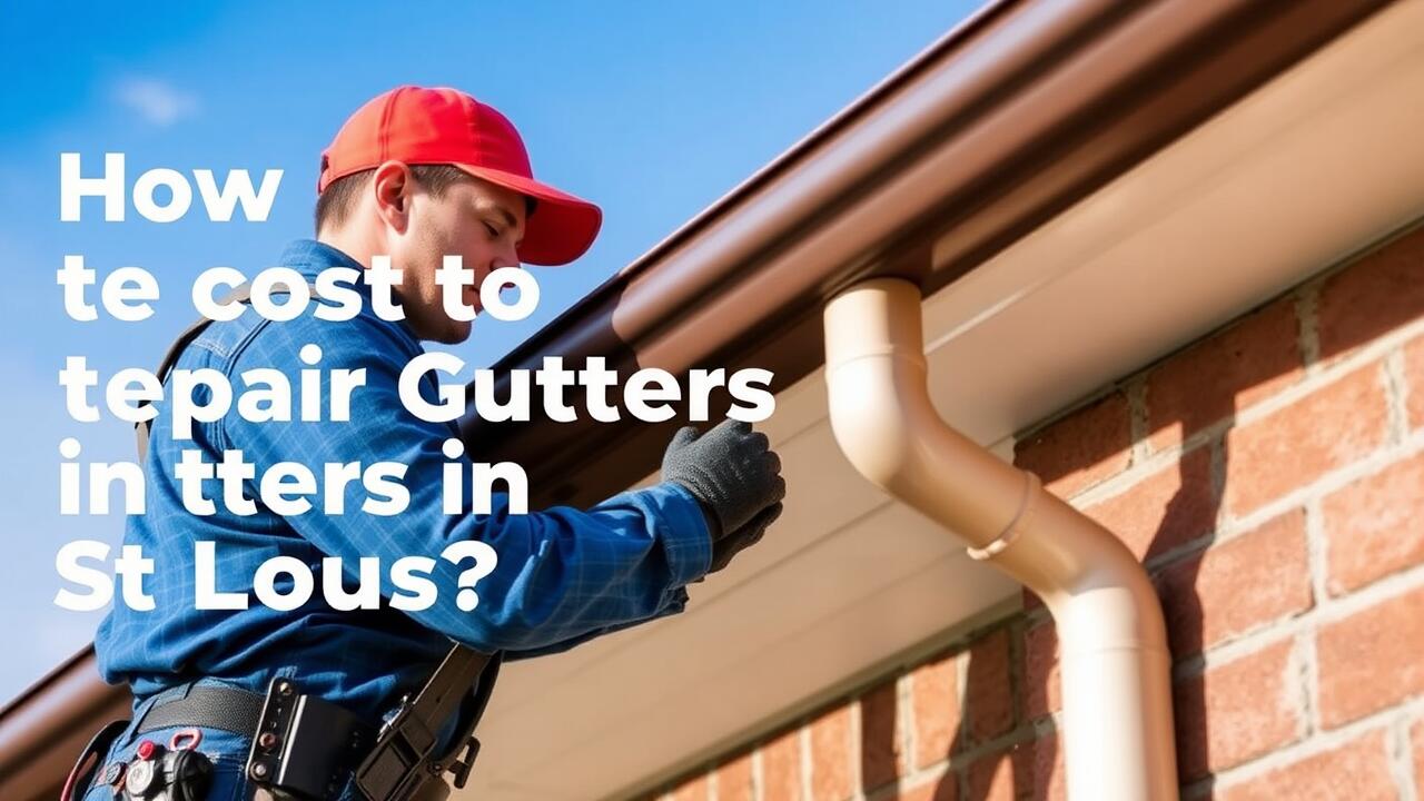 How much does it cost to repair gutters in St Louis?