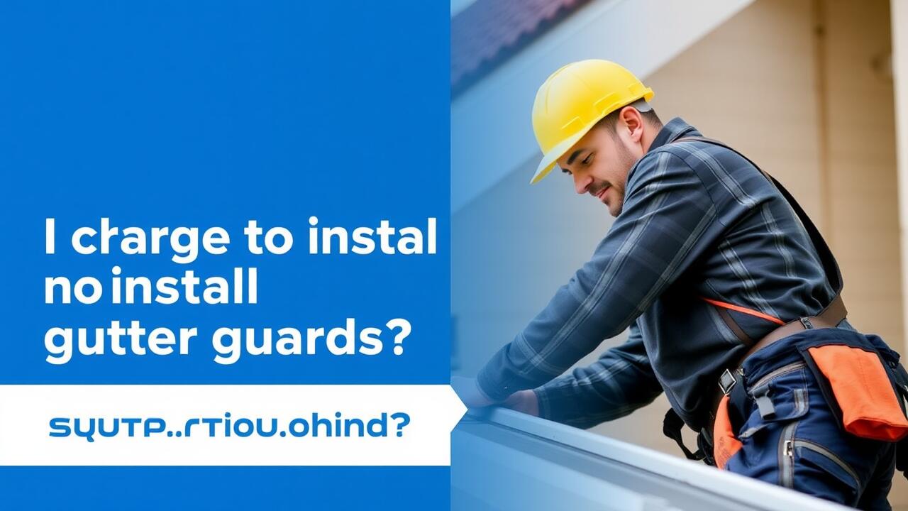 How much should I charge to install gutter guards?