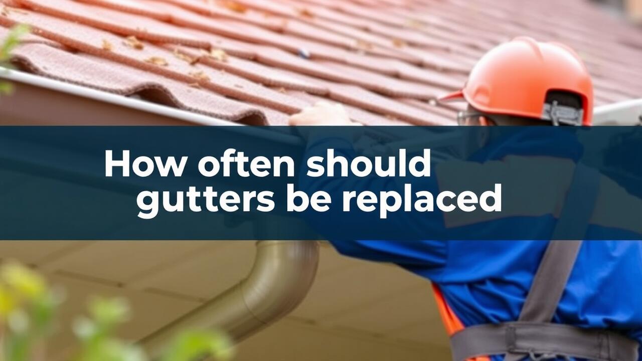 How often should gutters be replaced?