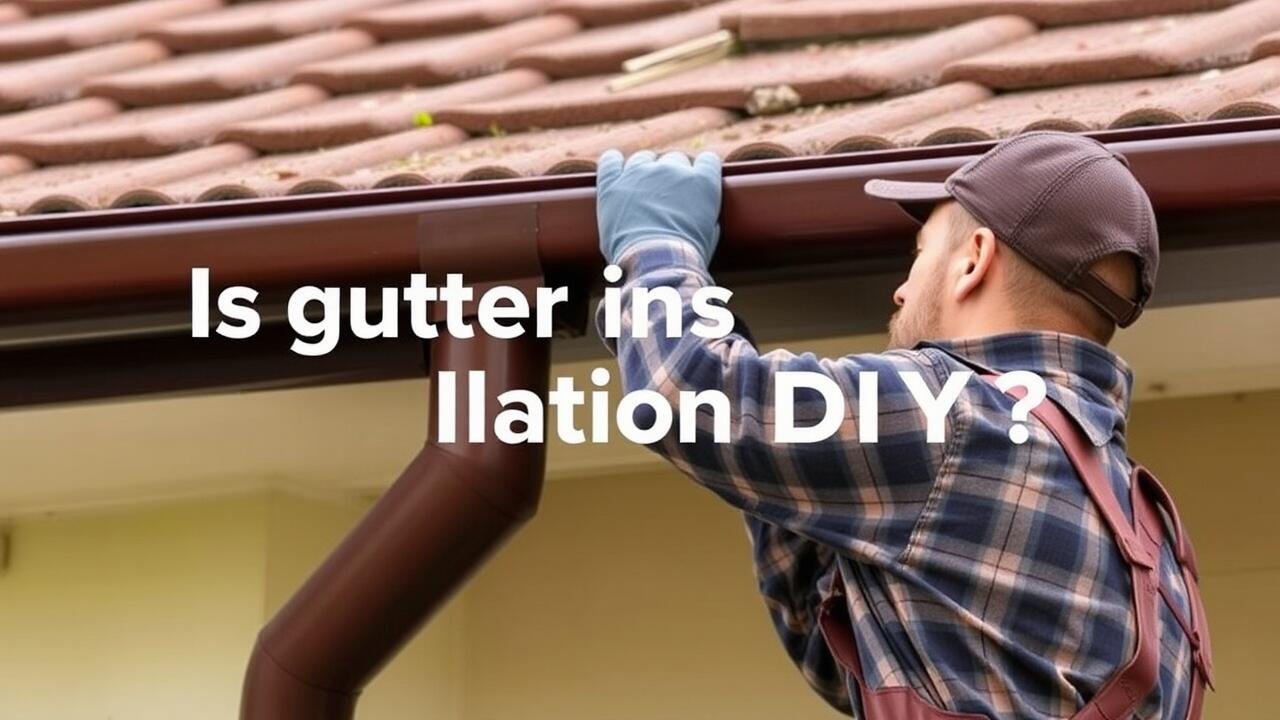 Is gutter installation DIY?