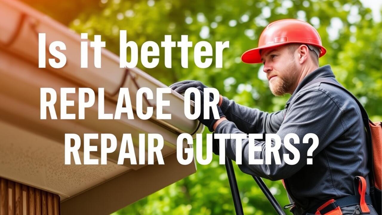 Is it better to replace or repair gutters?