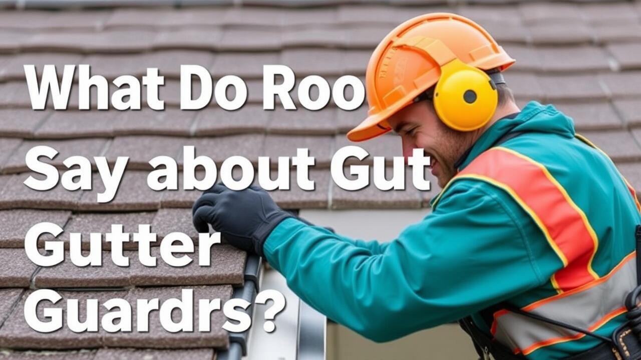 What do roofers say about gutter guards?