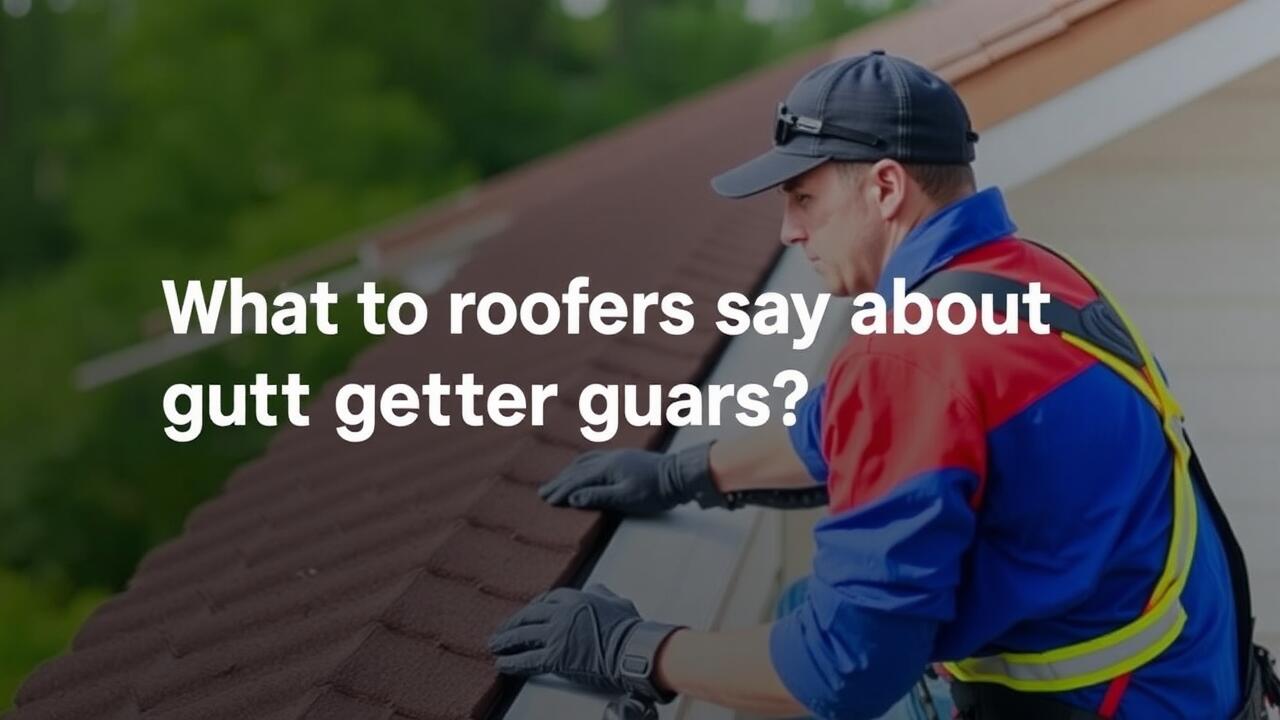 What do roofers say about gutter guards?