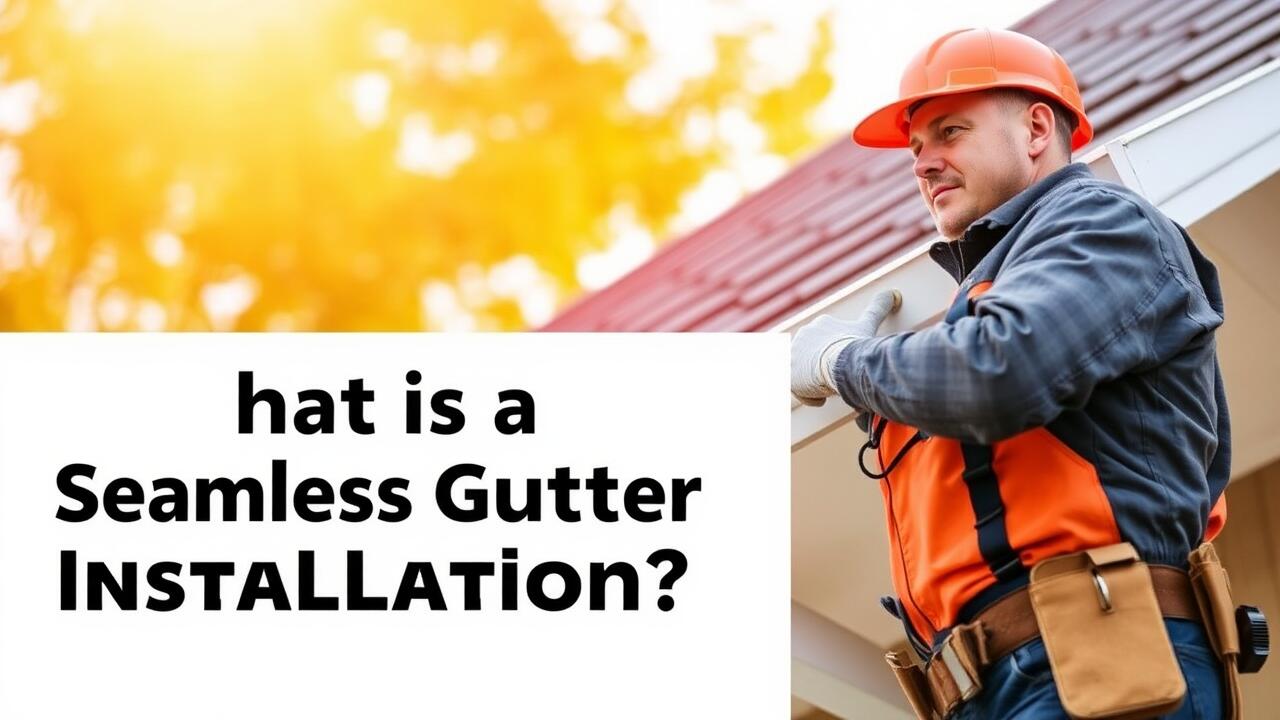 What is a seamless gutter installation?