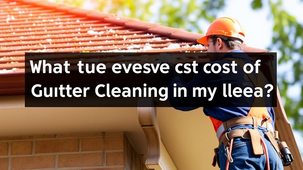 What is the average cost of gutter cleaning in my area?