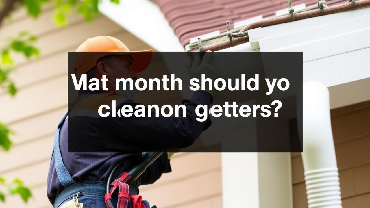 What month should you clean gutters?